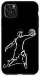 Coque pour iPhone 11 Pro Max Croquis d'un garçon de volley-ball