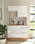 Cuisines Buffet Marleen Premium 120 CM Blanc Artisan Chêne