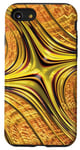 Coque pour iPhone SE (2020) / 7 / 8 Ensemble mandelbrot jaune doré, orange, marron et brun clair