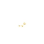 James Moore TH G51273GP Gold Plate Silver Star Stud Earrings Jewellery