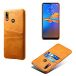 Motorola Moto E6 Plus skal med korthållare - Orange