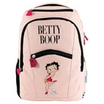 DOHE Sac À Dos Scolaire Betty Boop, Mixte Enfant, Rose, 28,5x40x12,5 cm