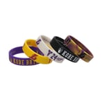 5 st armband basketboll inspirerande armband Kobe Bryant sport signatur armband silikon