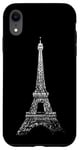 Coque pour iPhone XR Paris Tour Eiffel Vintage Skyline Love France Eiffel Tower