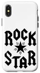 iPhone X/XS Cool Rock and Roll Star, I Love Rock Loud Music, Rock & Roll Case