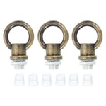 3set 15kg M10 Thread Lifting Eye Nut Female Loop Holder 18mm Hook Ring Bronze