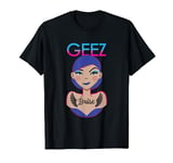 Geez Louise Cute Tattoo Girl Goth punk faboop T-Shirt