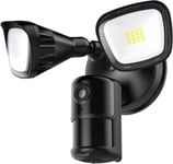 ieGeek Floodlight Security Camera with PIR - Light Black 