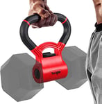 Yes4All Unisex D8fc Yes4All Unisex s New Version Kettle Grip Handle to Convert Dumbbells into Kettlebells for Workouts , A. Black Red, Dumbbell converter UK