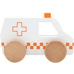 Tryco Wooden Ambulance Toy lille bil af træ 12m+ 1 stk.