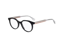 Brand New Fendi Eyeglasses FF M0078 807 Black Round Authentic