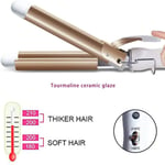 Curling Iron 3 Tube Kiharrusrauta Kihartaja Hair Waver pitkille lyhyille hiuksille