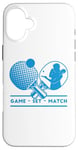 iPhone 16 Plus Table-Tennis Player Game-Set-Match Gamer Ping-Pong Case