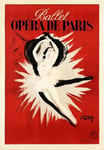 SPECTACLE BALLET OpéRA de PARIS Rfmb-POSTER 70x100cm d'une AFFICHE VINTAGE