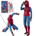 Shf Spider-man Homecoming Spider-man Hemgjord Dräkt Ver. Actionfigur Samlarmodell Leksak, Premium Design Och Tillbehör[HK]