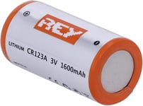 Pile au Lithium CR123A 3V 1600mAh, Haute Capacité