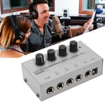 4 Channel Headphone Amplifier Stereo Earphone Splitter With Power Adapter DTS