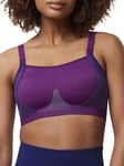 Triumph Women's Triaction Gravity Lite N Ex Sports Bra, Violet, 36B