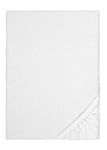 biberna 0802760 Drap housse en Molton imperméable à l'eau (hauteur du matelas max.22 cm) 120x200 cm, blanc