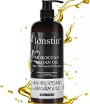 Lonstin Anti Dandruff Shampoo, Moroccan Argan Oil Shampoo Cleansing Dry Hair for