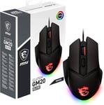 CLUTCHGM20 Elite Souris optique de gaming USB RVB réglable jusqu'à 6400 DPI pour ordinateur de bureau ou ordinateur portable (Clutch GM20 Elite)