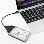 0.2m Câble connecteur USB 3.1 USB-C Type C mâle vers SATA, 22 broches, 2.5 pouces, adaptateur pour disque dur SSD OTG, 20cm, pour Macbook