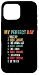 Coque pour iPhone 16 Pro Max My Perfect Day Robot Combat amusant