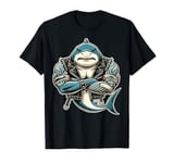 Shark Fin Costume Adult Mens Womens shark boy adult Tattoos T-Shirt