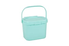 Addis 518418 Everyday Kitchen Food Waste Compost Caddy Bin, 4.5 Litre, Blue Haze