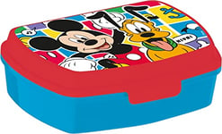 ALMACENESADAN Appareil à croque-monsieur rectangulaire multicolore, produit en plastique réutilisable, sans BPA, dimensions intérieures 16,5 x 11,5 x 5,5 cm (Disney Mickey Mouse)