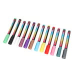 12PCS Nail Polish Pens Multiple Colors High Elasticity Soft Head DIY Nail Ar GF0