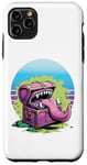 iPhone 11 Pro Max Monster chest sharp teeth long tongue horror fantasy monster Case