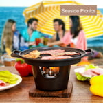 Smokeless Mini BBQ Grill Portable Tabletop Barbecue For Camping UK REL