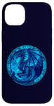 Coque pour iPhone 14 Plus Dragon bleu