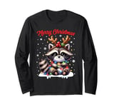 Christmas Pajamas Men Women Kids Christmas Outfit Raccoon Long Sleeve T-Shirt