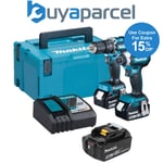 Makita 18v DLX2460T3J Brushless DHP487 Hammer Drill DTD153 Impact Driver 3X 5ah