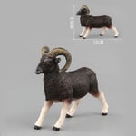 Child Kids Statue African Wild Animal Model Plastic Simulated Toy(Argali)