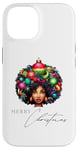 Coque pour iPhone 14 Fille noire magique à la peau brune, mélanine, sœur de Noël