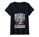 Womens Aerospace Engineer Rocket Science Aerospace Technology V-Neck T-Shirt