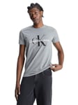 Calvin Klein Jeans Men's Core Monologo Slim Tee J30j320935 S/S T-Shirts, Grey, XXL