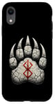 Coque pour iPhone XR Berserker Ours Pattes d'ours Rune de Berserk Symbole Viking