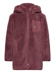 Kids Only Kognewsascha Sherpa Hood Jacket Cp Otw Burgundy