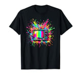 Splash Art Vintage Television TV Retro 70s 80s T-Shirt