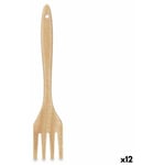 Kinvara - Palette de cuisine Fourchette Bois 7 x 35 x 2 cm (12 Unités)