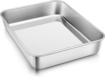 Mini Oven Tray, Herogo Stainless Steel Baking Tray (23x17x5 cm), Rectangle Deep