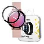 Wozinsky Galaxy Watch Active 2 40mm Härdat Glas Skärmskydd Hybrid - Svart