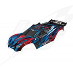 [FR] Traxxas Carrozzeria Rustler 4Wd Verniciata Blu Completa Di Supporti E Acces