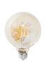 Filament dekorpære, LED dimbar kulepære, E27, 4W, Ø 95mm rav Transparent