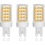 3-pack G9 LED-lampor 10W halogenlampa 150W, 86 LED, 1000Lm, 360° strålvinkel, superljus, AC220-240V, icke-dimbar, varmvit 3000K