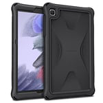 FINTIE Coque Antichoc pour Samsung Galaxy Tab A7 Lite 8.7" 2021 (SM-T220/T225/T227), Etui Résistant Housse Silicone Anti-Rayures Protection pour Galaxy Tab A7 Lite, Noir